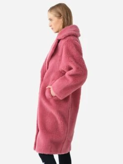 Pissenlit Women's Teddy Coat -Standrews Links Officials Store PLTTCxPINKxAlt3 81707785