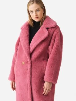 Pissenlit Women's Teddy Coat -Standrews Links Officials Store PLTTCxPINKxPrimary 81296055