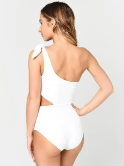 Nicholas Women's Alisha One-Piece Swimsuit -Standrews Links Officials Store R20SO12038 WHITEalt2
