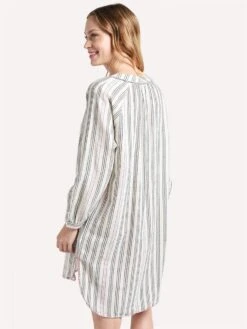 Sundry Striped Beach Cover Up Tunic -Standrews Links Officials Store R5 E36 NATURALalt2