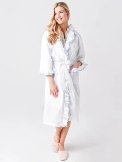 Lenora Women's Josie Ruffle Robe -Standrews Links Officials Store RB 03xBLUExAlt1 38269982