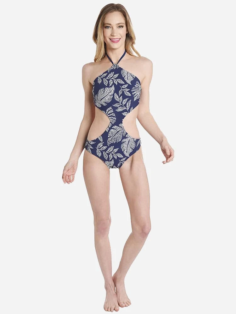 Red Carter Amazon Jungle Reversible Twist One Piece Swimsuit 2 Red Carter Amazon Jungle Reversible Twist One Piece Swimsuit - Image 2