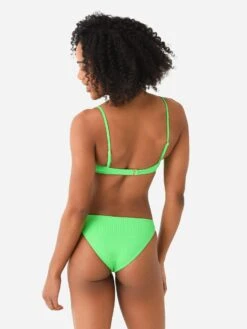 L Space Women's Ribbed Helena Bikini Top -Standrews Links Officials Store RHHET22xGARDENxAlt3 91564121