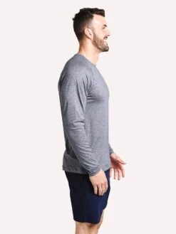 Rhone Reign Long Sleeve Shirt -Standrews Links Officials Store RLS 181 MIDNIGHTHEATHERalt1