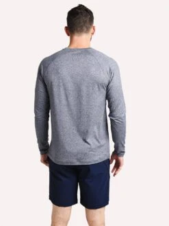 Rhone Reign Long Sleeve Shirt -Standrews Links Officials Store RLS 181 MIDNIGHTHEATHERalt2