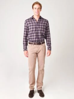 Rails Men's Brushed Lennox Button Down Shirt -Standrews Links Officials Store RM 118 974 2128xHEATHERGREYNAVYCRIMSONxAlt3 17006713