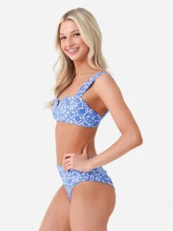 Citrine Women's Rory Bikini Top -Standrews Links Officials Store RORYTOPxBLUEBATIKxAlt2 93737948