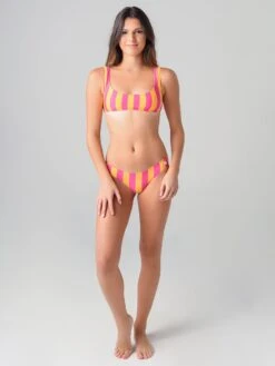 Solid & Striped Women's The Elle Bikini Top -Standrews Links Officials Store S003 4367SP0xFUSCHIAMARIGOLDSTRIPExAlt3 12774111