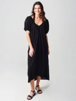 9 Seed Women's Sand Hill Cover-Up Caftan -Standrews Links Officials Store SAND HILLxBLACKxPrimary 23135494