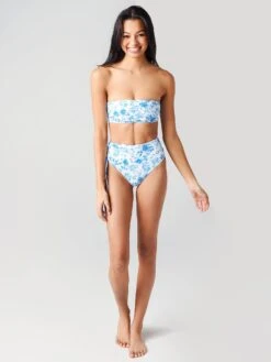 Juillet Swimwear Women's Sari Bikini Top -Standrews Links Officials Store SARIxWILDERFLORALxAlt3 21760655