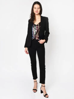 Zadig & Voltaire Vedy Spi Blazer -Standrews Links Officials Store SECA0209F NOIRalt4