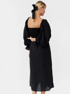 Sleeper Women's Atlanta Linen Dress -Standrews Links Officials Store SL011ALxBLACKxAlt1 2402540