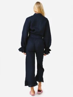Sleeper Women's Rumba Linen Lounge Set 7 Sleeper Women's Rumba Linen Lounge Set -Standrews Links Officials Store SL2101PxNAVYxAlt3 74535623
