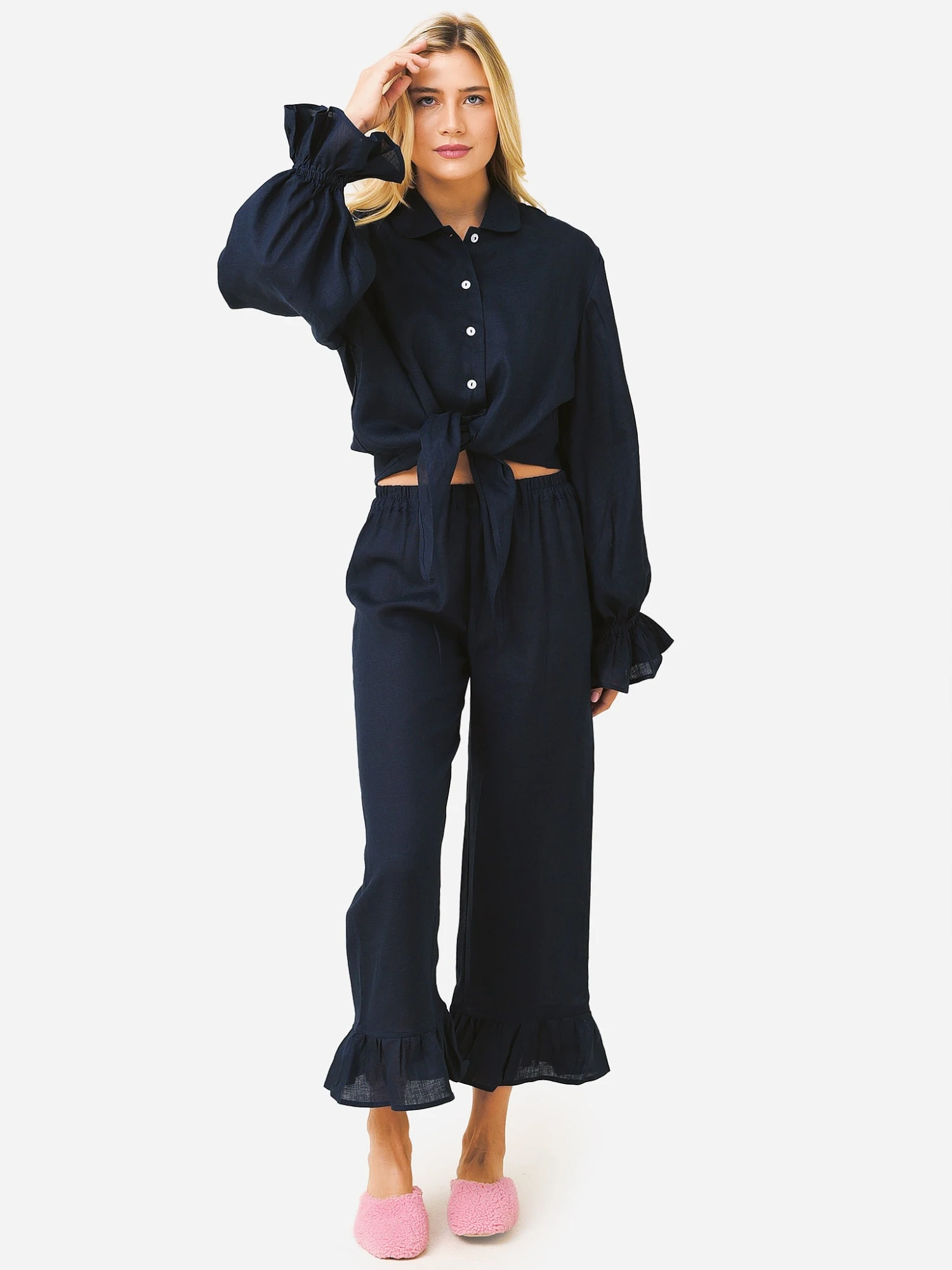 Sleeper Women's Rumba Linen Lounge Set 1 Sleeper Women's Rumba Linen Lounge Set