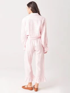 Sleeper Women's Rumba Linen Lounge Suit -Standrews Links Officials Store SL2119PxPINKWHITExAlt4 35671414