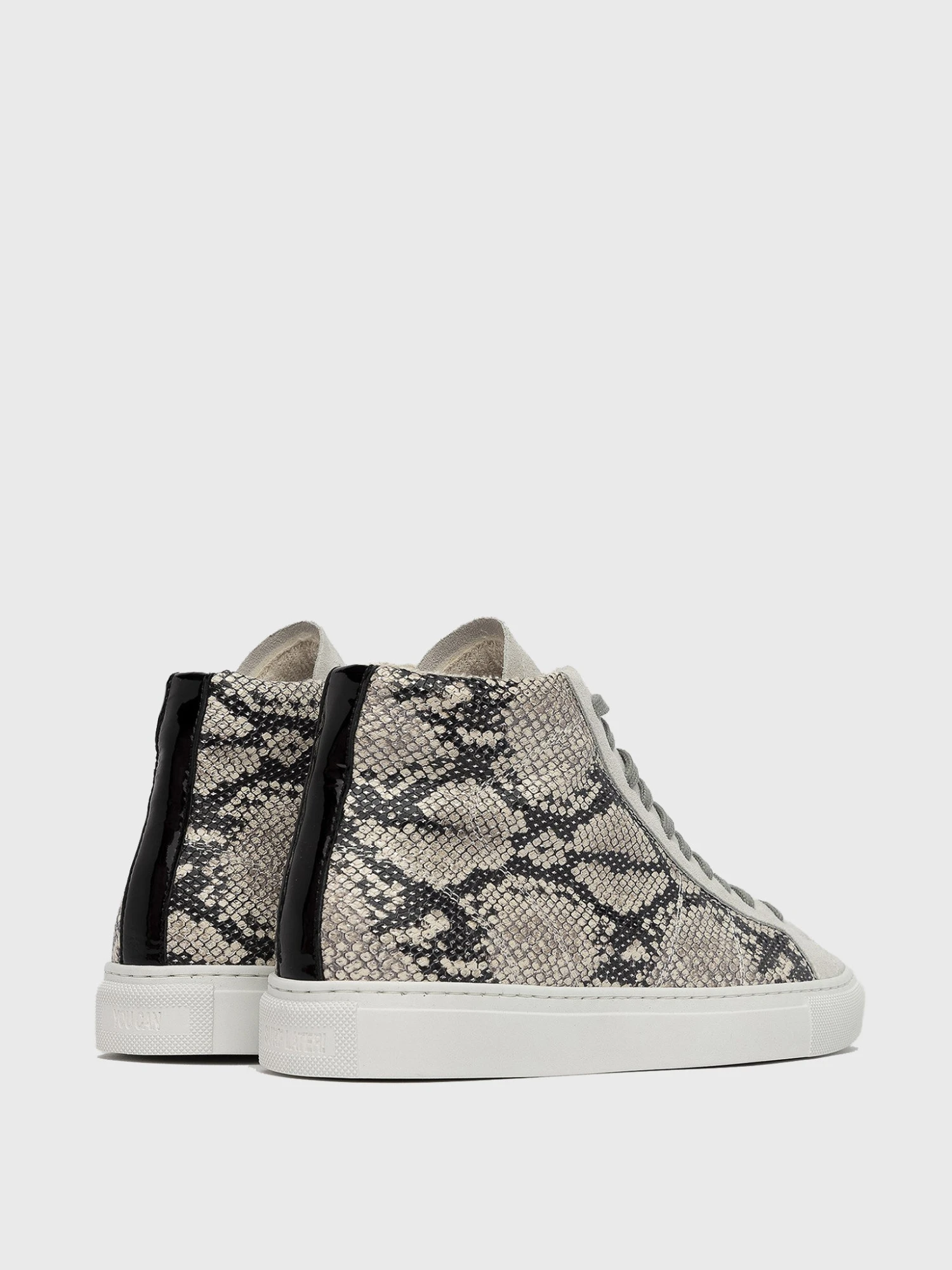 P448 Women's Star Python High-Top Sneaker 3 P448 Women's Star Python High-Top Sneaker - Image 3
