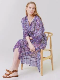 SEA Women's Rosita Border Print Beach Cover-Up