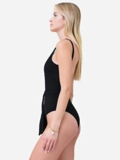 Evarae Women's Freda One-Piece Swimsuit -Standrews Links Officials Store SS22FREDAxBRIONYBLACKxAlt2 70749529