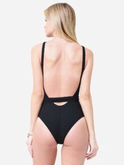 Evarae Women's Freda One-Piece Swimsuit -Standrews Links Officials Store SS22FREDAxBRIONYBLACKxAlt3 70749531