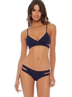 L Space Sensual Solids Estella Full Cut Bottom -Standrews Links Officials Store SS32F14xMIDNAVYWHITExPrimary 59245750