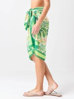 Solid & Striped Women's The Pareo Cover-Up -Standrews Links Officials Store SU21 901PLP AxPALMLEAFPRINTxAlt2 36468380