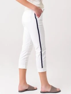 Sundry Women's Stripe Rollup Trouser -Standrews Links Officials Store SU21 K5 J50S15xWHITExAlt3 34541188