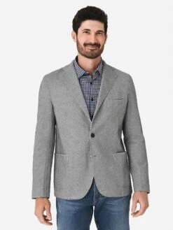 R51 Men's The Luca Jersey Knit Soft Jacket -Standrews Links Officials Store THELUCAxWHITEGREYxPrimary 97341591