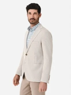 R51 Men's The Luca Jersey Knit Soft Jacket -Standrews Links Officials Store THELUCAxWHITETAUPExAlt3 97340832