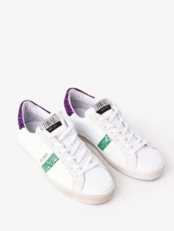 Toral Day Leather Glitter Sneaker -Standrews Links Officials Store TL 12638FxOFFWHITEVIOLAMENTxAlt3 32917777