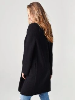 Vince Women's Collarless Cardigan Coat -Standrews Links Officials Store V697278549xBLACKxAlt1 15979096