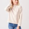 Vince Women's Dropped Shoulder Funnel Neck Pullover