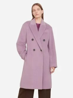 Vince Women's Brushed Wool Double Breast Coat