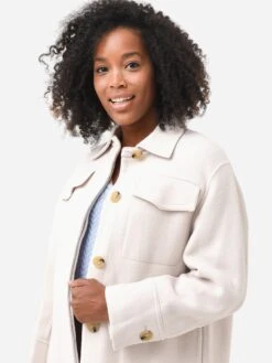 Vince Women's Brushed Wool Shirt Coat