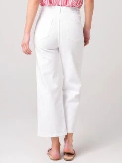 Le Jean Women's Leona Wide-Leg Jean -Standrews Links Officials Store W042 350 3290xWHITExAlt2