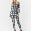 Perfect Moment Women's Star Gingham Onesie Ski Suit