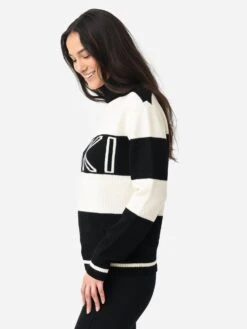 Perfect Moment Women's Frostine Sweater -Standrews Links Officials Store W3000699xBLACKSNOWWHITExAlt2 89672887