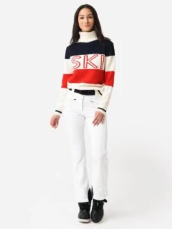 Perfect Moment Women's Frostine Sweater -Standrews Links Officials Store W3000699xREDSNOWWHITENAVYxAlt2 89672860