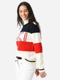 Perfect Moment Women's Frostine Sweater -Standrews Links Officials Store W3000699xREDSNOWWHITENAVYxAlt3 89672856