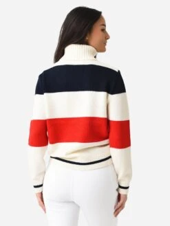 Perfect Moment Women's Frostine Sweater -Standrews Links Officials Store W3000699xREDSNOWWHITENAVYxAlt4 89672857