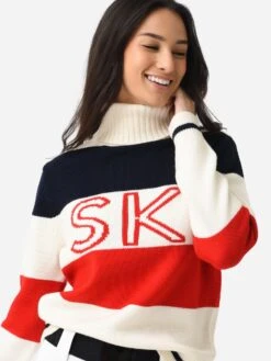 Perfect Moment Women's Frostine Sweater -Standrews Links Officials Store W3000699xREDSNOWWHITENAVYxPrimary 90292120