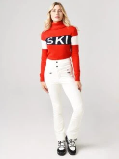 Perfect Moment Women's Ski Sweater II -Standrews Links Officials Store W3136xREDxAlt1 20620029
