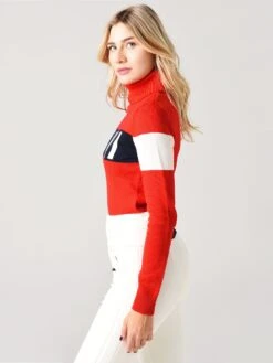 Perfect Moment Women's Ski Sweater II -Standrews Links Officials Store W3136xREDxAlt2 20620036