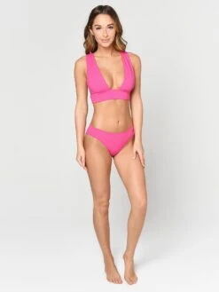Tavik Women's Ali Reversible Bikini Bottom -Standrews Links Officials Store WBE2004 FUCHSIA CHERRYTOMATOalt3