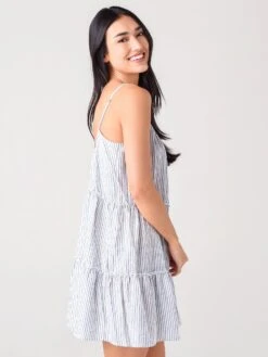 Eberjey Women's Strada Marga Cover-Up Dress -Standrews Links Officials Store WC1854MARxCLOUDBRIGHTINDIGOxAlt2 27453000