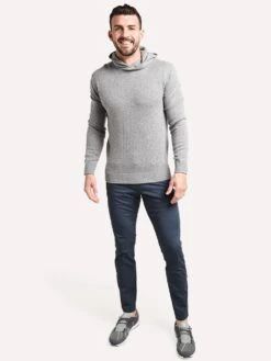 Greyson Men's Koko Hooded Solid Sweater -Standrews Links Officials Store WKO1001 SMOKEHEATHERalt3