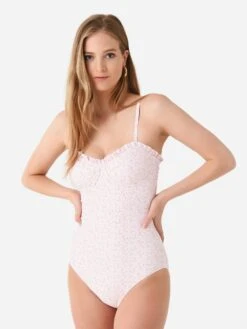 Minnow Women's Ruffle Edge One-Piece Swimsuit