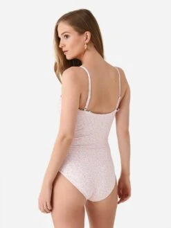 Minnow Women's Ruffle Edge One-Piece Swimsuit 7 Minnow Women's Ruffle Edge One-Piece Swimsuit -Standrews Links Officials Store WOMENSRUFFLExCALYPSOCORALBOTANICxAlt3 95627610