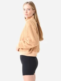 Beyond Yoga Women's Brave The Elements Sherpa Bomber -Standrews Links Officials Store WS2190xBUTTERSCOTCHxAlt3 80152043