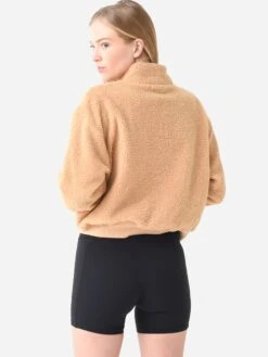 Beyond Yoga Women's Brave The Elements Sherpa Bomber -Standrews Links Officials Store WS2190xBUTTERSCOTCHxAlt4 80152044