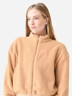 Beyond Yoga Women's Brave The Elements Sherpa Bomber